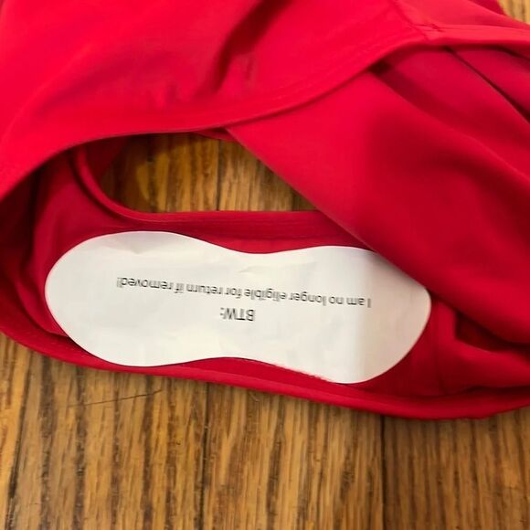 Andie The Mykonos One Piece LT Swimsuit Cherry Red Size S tall NWT - Picture 7 of 7